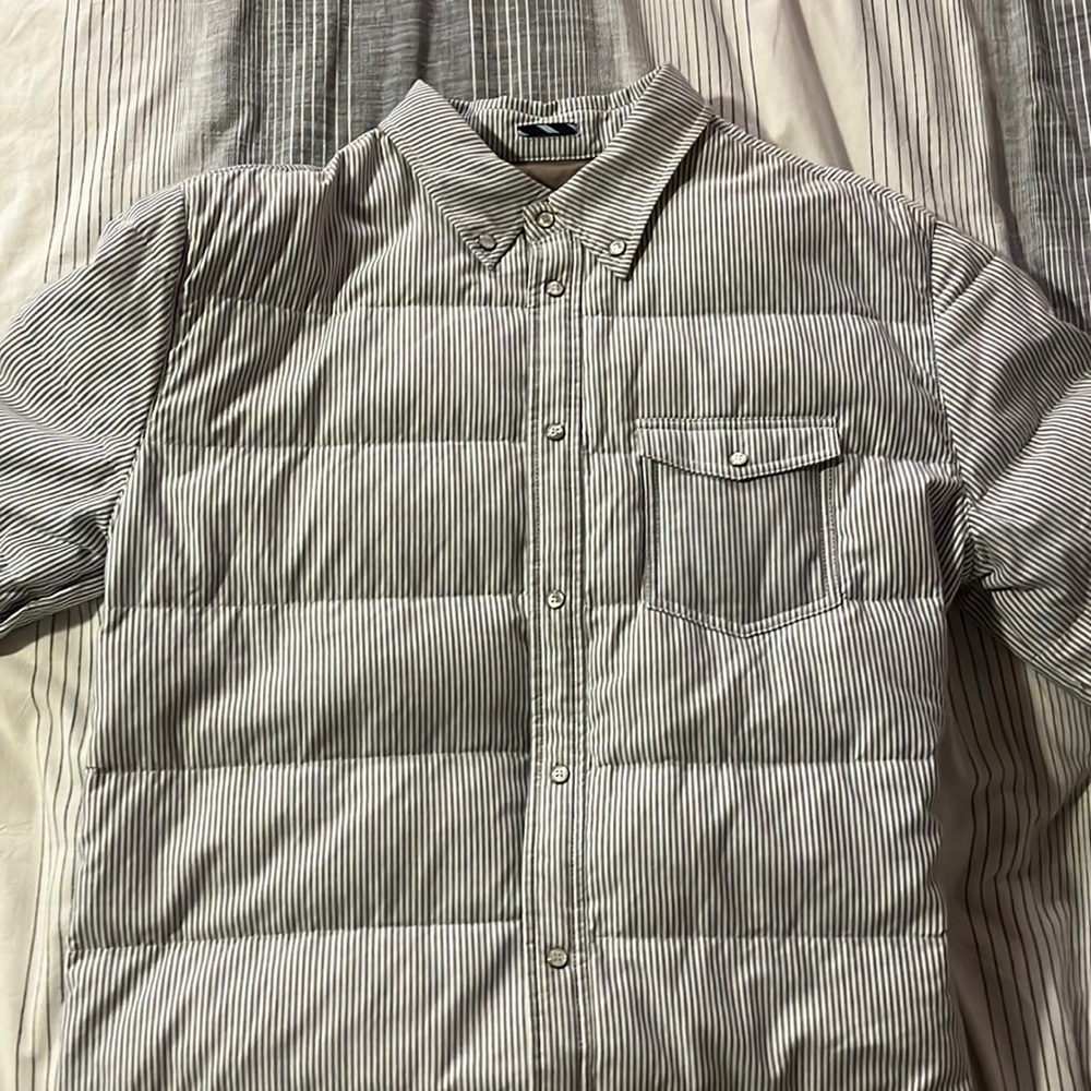 Brooks brothers duck down shirt jacket.